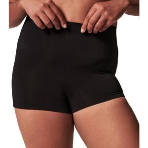 Spanx Womens Compression EcoCare Boy Shorts Sz S Stretch Shapewear Black Panties